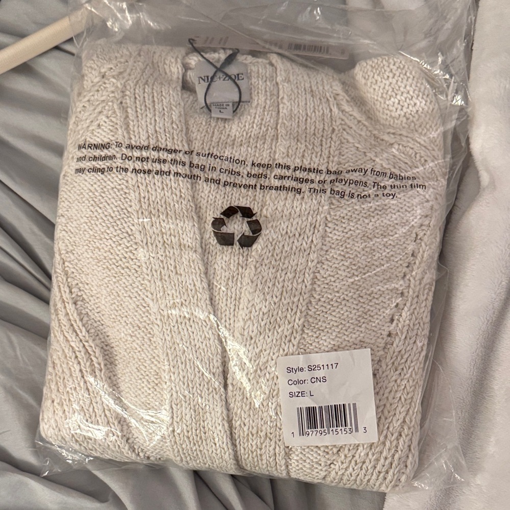 Nic + Zoe Women's Soft Knit Sweater - Cream